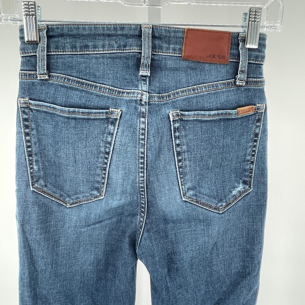 Joes Jeans Flawless The Charlie High Rise Skinny Torn Distressed Jeans Size W24 - Picture 6 of 14